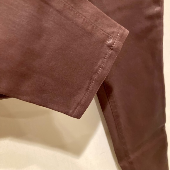 NWT, L’Agence Rochelle High Rise Coated Jean, Mahogany Color, Size M - Picture 5 of 10